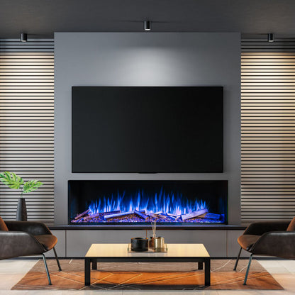 Ezee Glow Expanse 60" Built-In Media Wall Electric Fire